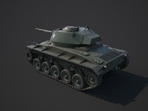 m24 chaffee tank 3D-Modell