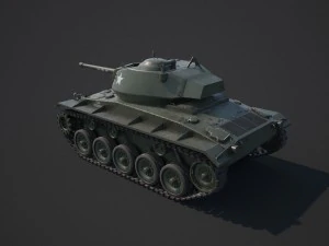 m24 chaffee tank 3D Model