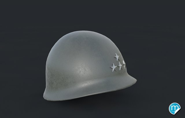 m1 helmet - usa ww2 3D Model .c4d .max .obj .3ds .fbx .stl .blend 