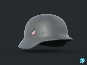 ww2 german helmet - stahlhelm 3D Модель