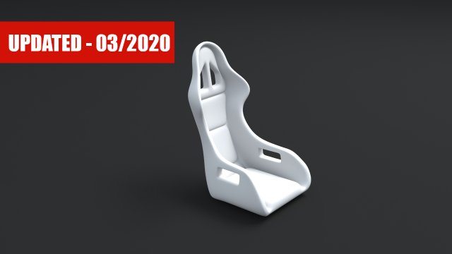 racing seat Modelo 3D .c4d .max .obj .3ds .fbx .stl .blend 