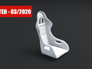 гоночное сиденье 3D Модель
