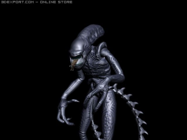alien warrior 3D Model .c4d .max .obj .3ds .fbx .stl .blend 