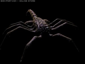 facehugger rigged 3D-Modell
