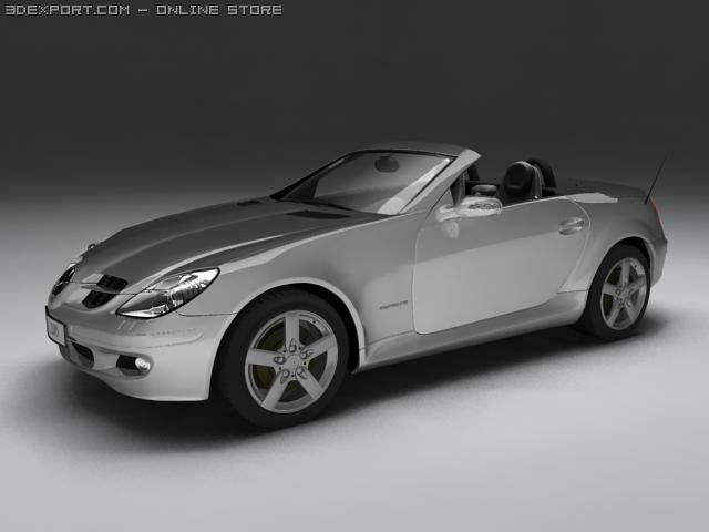 mercedes benz slk 200 Modello 3D .c4d .max .obj .3ds .fbx .stl .blend 