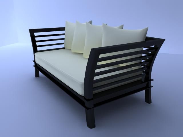 contemporary sofa chair 3D Модель .c4d .max .obj .3ds .fbx .stl .blend 