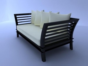 contemporary sofa chair Model 3D