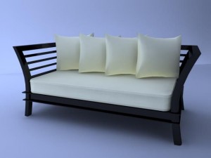 contemporary sofa chair 3D Модель