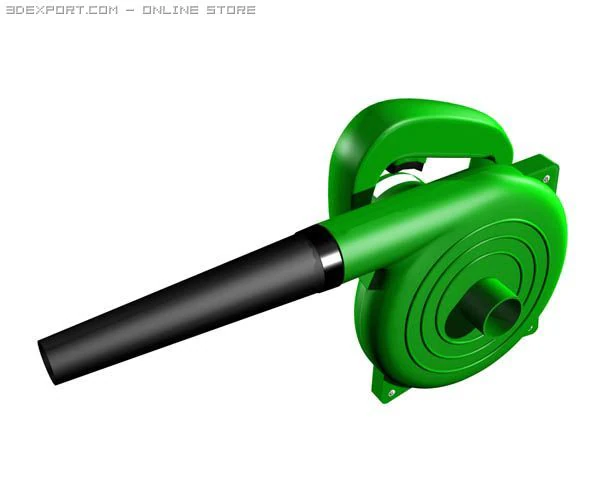 electric blower 3D Model .c4d .max .obj .3ds .fbx .stl .blend 