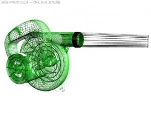 electric blower 3D Model