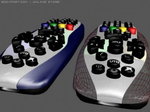 television remote Model 3D