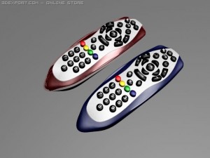 television remote 3D Model