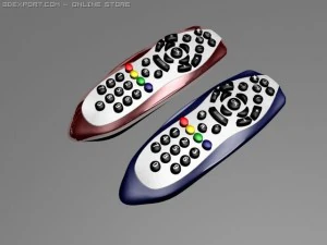 controle remoto da televis&atilde;o Modelo 3D