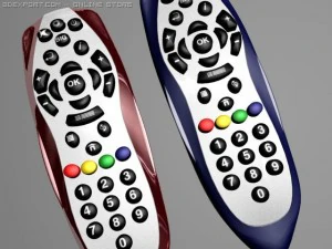 controle remoto da televis&atilde;o Modelo 3D