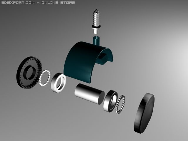 wheel 3D Модель .c4d .max .obj .3ds .fbx .stl .blend 