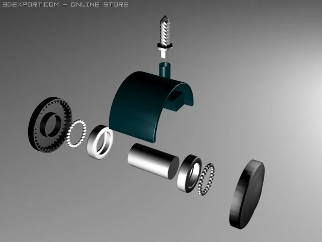 wheel 3D Model .c4d .max .obj .3ds .fbx .stl .blend 