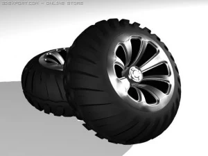 pneu Modelo 3D