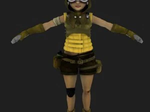 personnage de maemi mangga Modèle 3D