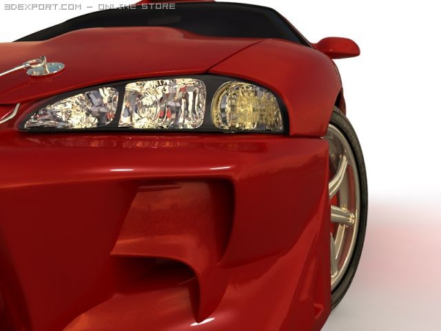 mitsubishi eclipse 3D Model .c4d .max .obj .3ds .fbx .stl .blend 
