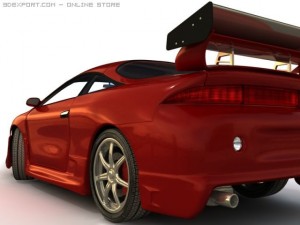 mitsubishi eclipse 3D Model