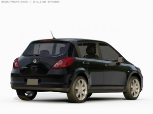 nissan tiida 3D Модель
