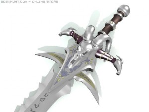 fantasy sword frostmourne 3D Model