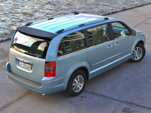 Chrysler grand voyager 2010 3D Model