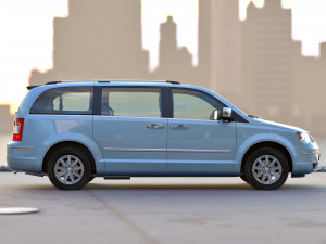 Chrysler grand voyager 2010 3D Model