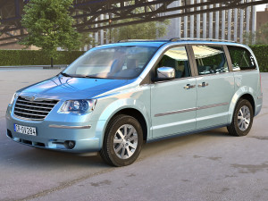 Chrysler grand voyager 2010 3D Model