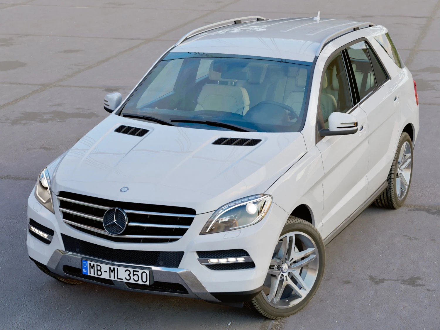 mercedes benz ml class 2013 3D Model .c4d .max .obj .3ds .fbx .stl .blend 