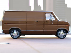 Econoline cargo 1975 3D Модель