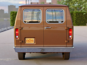 Econoline cargo 1975 3D Модель