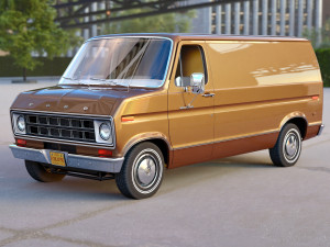 Econoline cargo 1975 3D Модель