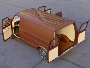 Econoline cargo 1975 3D Модель