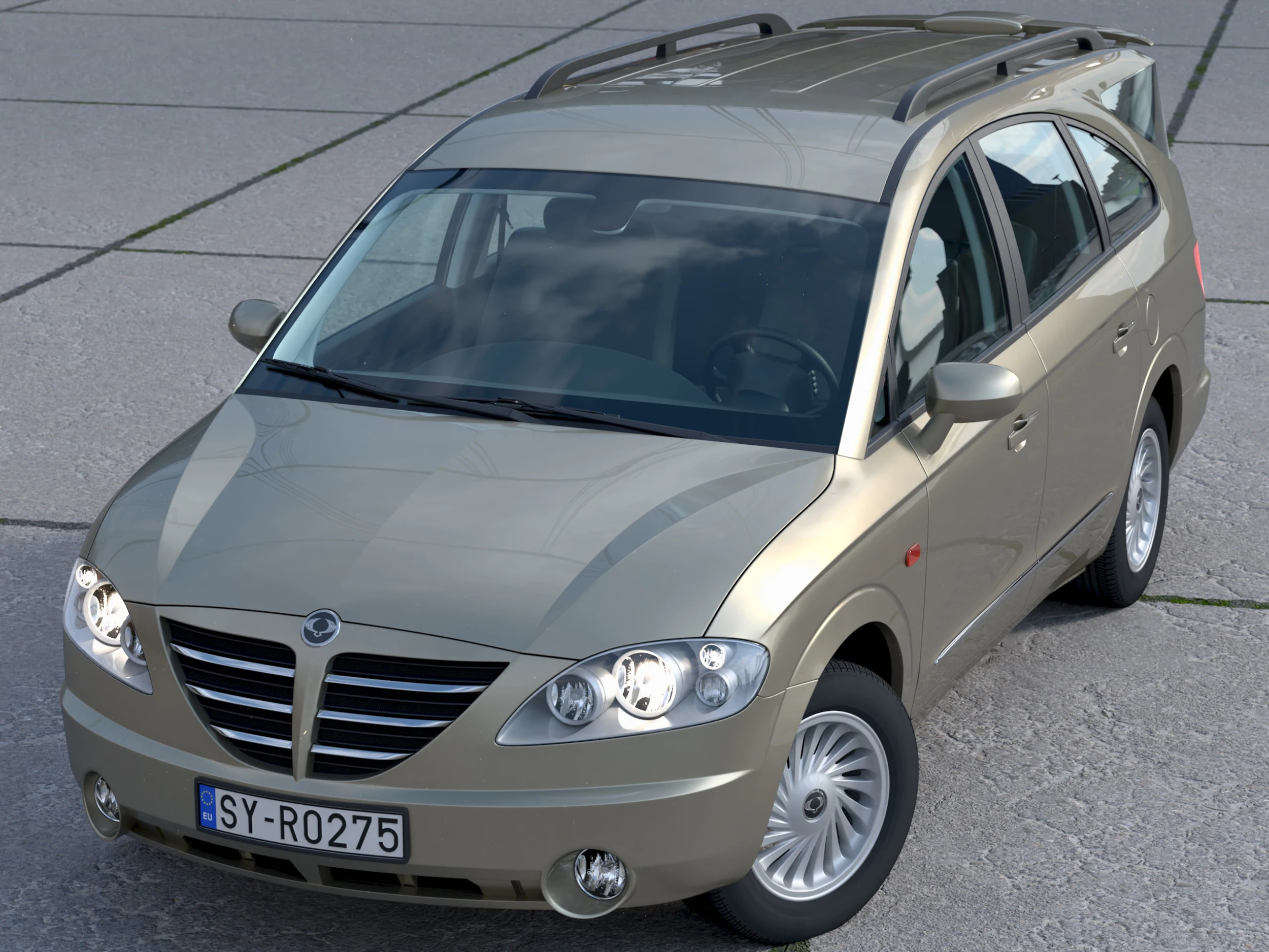 Ssangyong rodius 2010 3D Model .c4d .max .obj .3ds .fbx .stl .blend