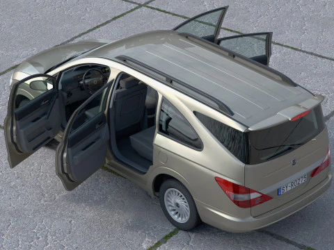 Ssangyong rodius 2010 3D Model