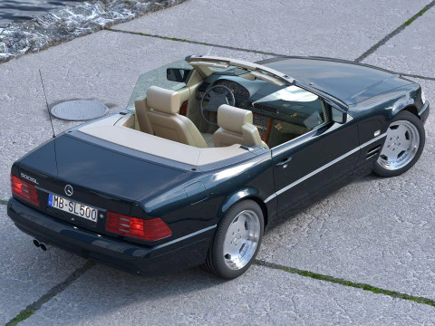 Mercedes Benz SL R129 1995 3D Model