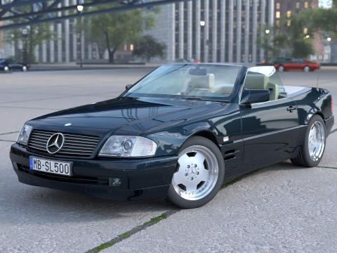 Mercedes Benz SL R129 1995 3D 모델