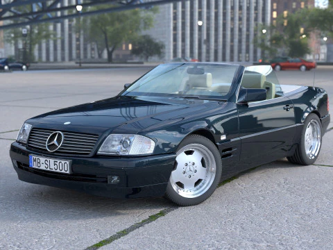 Mercedes Benz SL R129 1995 3D Model