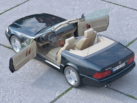 Mercedes Benz SL R129 1995 3D 모델