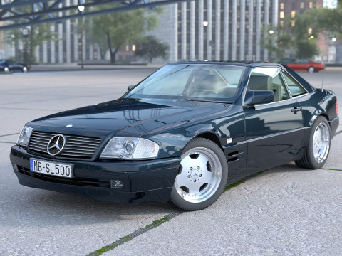 Mercedes Benz SL R129 1995 3D 모델