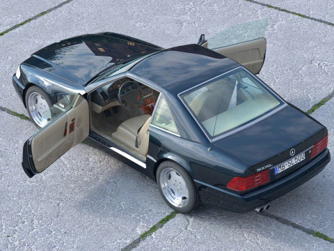 Mercedes Benz SL R129 1995 3D Model