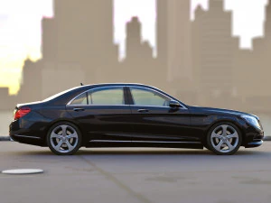 mercedes benz s class lwb 2017 3D Model