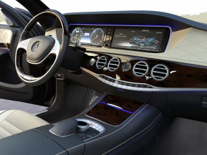 mercedes benz s class lwb 2017 3D Model