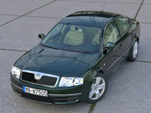 Skoda S&uuml;per 2001 3D Model