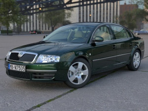Skoda Superb 2001 3D Model