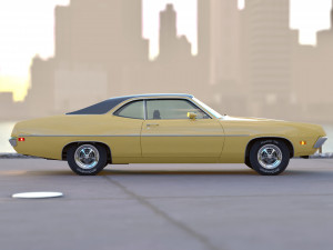 Torino coupe 1971 Model 3D