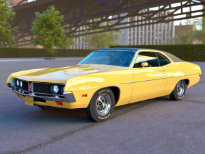 Torino coupe 1971 Model 3D