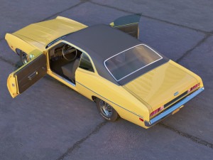 Torino coupe 1971 Model 3D