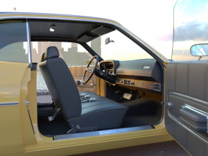 Torino coupe 1971 Model 3D